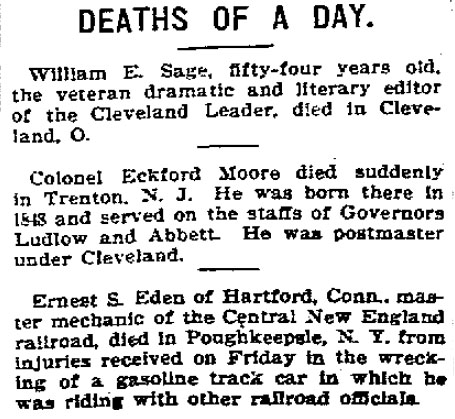 Deaths June 12 1913